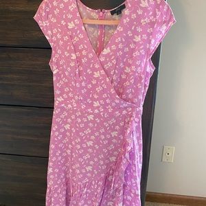 Jcrew pink floral dress